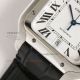 TW Factory Copy Cartier Santos White Dial Men's Watch Upgraded Buckle (4)_th.jpg